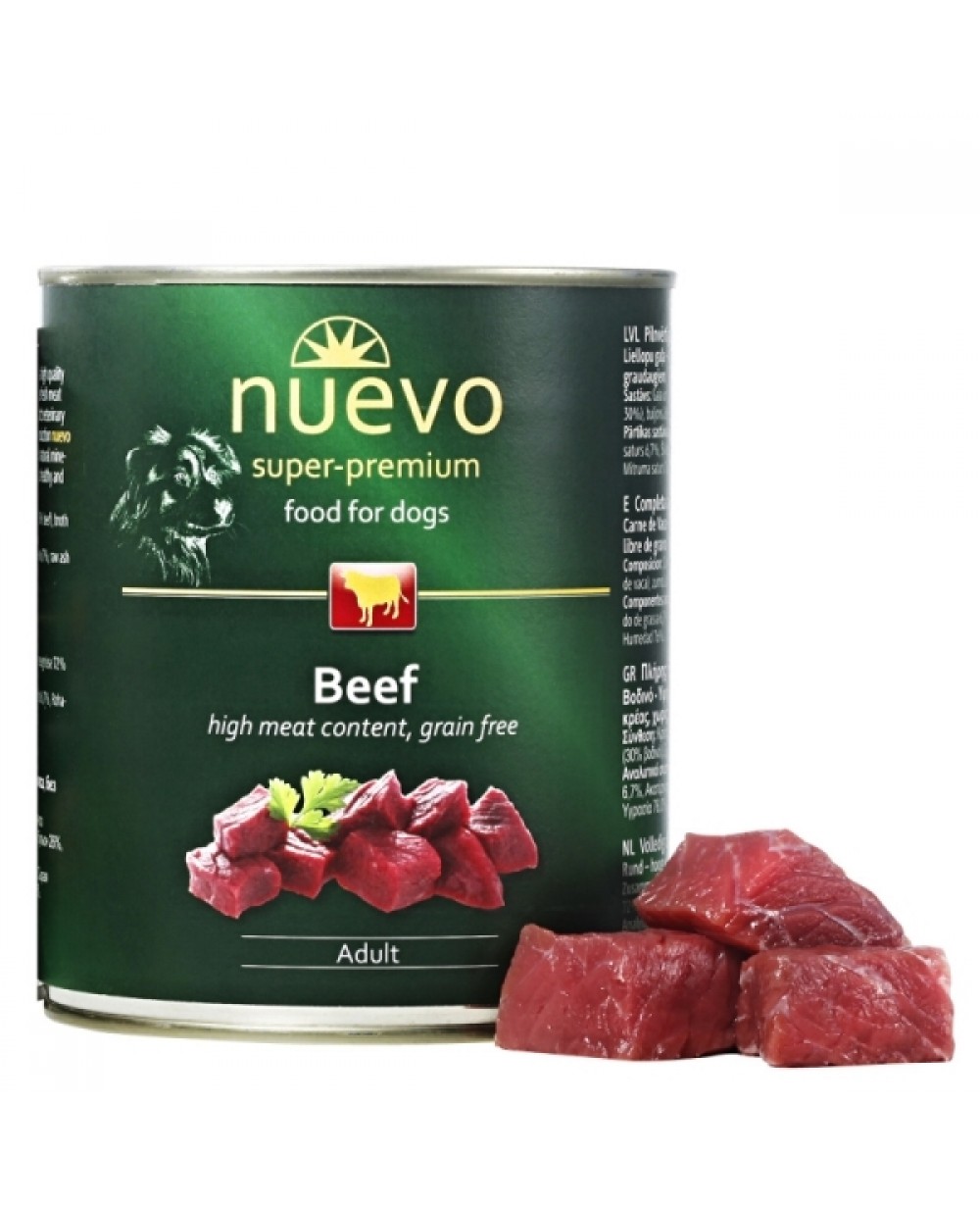Консерва за кучета Nuevo Dog - говеждо 800гр.