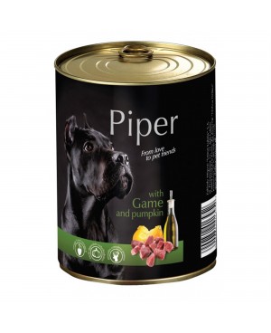 Консерва за кучета PIPER - Дивеч и тиква 800гр.