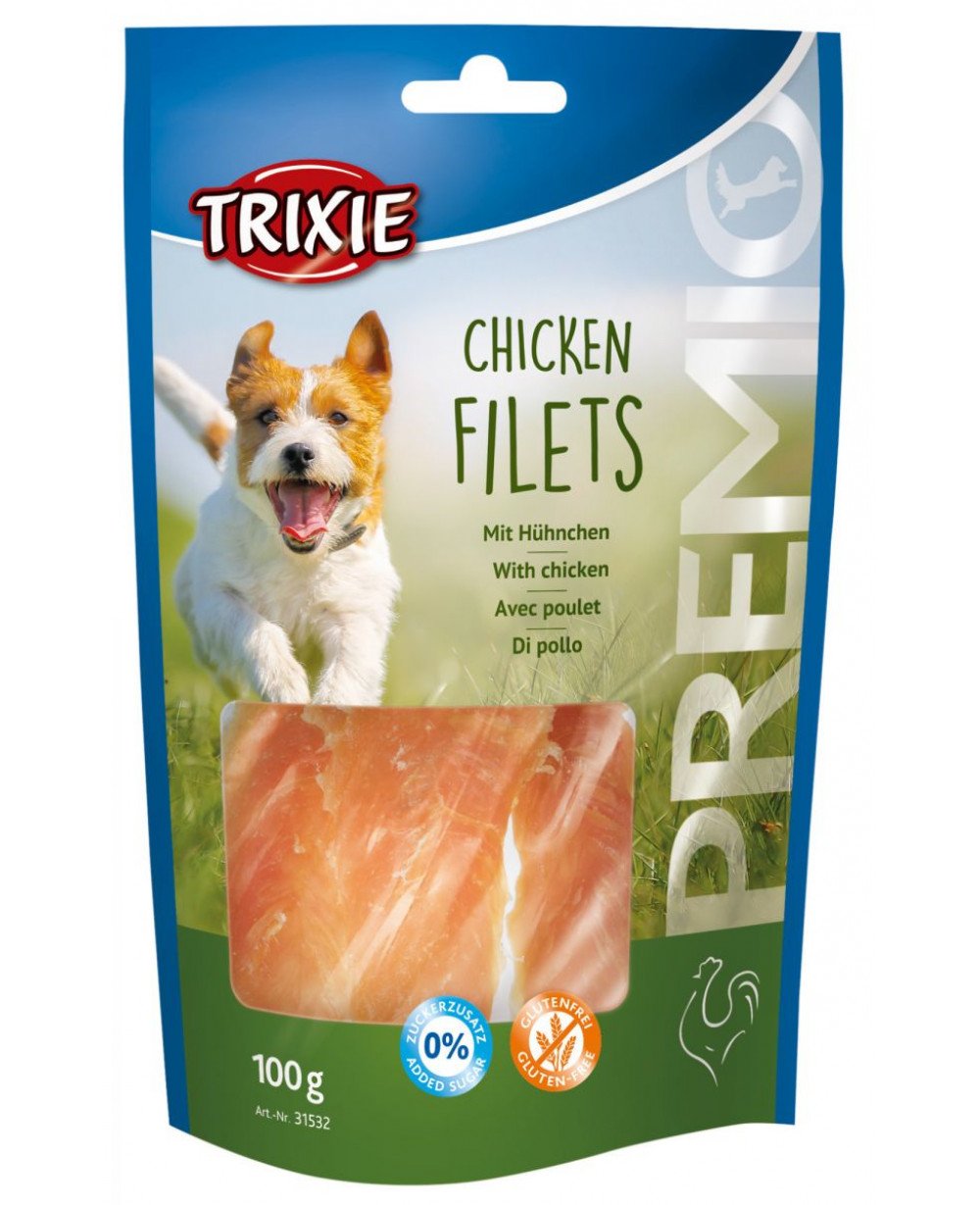Лакомство за куче  - Trixie PREMIO Chicken - лакомство от чисто пилешко месо 100 гр.