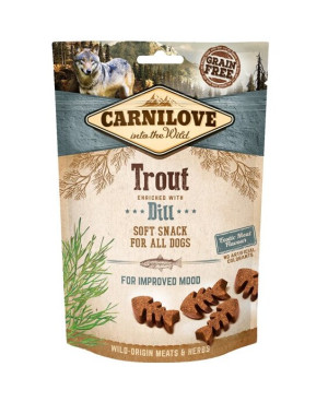 Меко Лакомство Carnilove Semi Moist Snack Trout enriched with Dill - с пъстърва и копър 200гр.