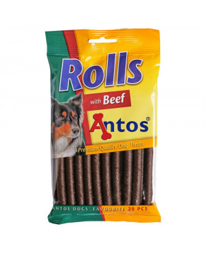 лакомство за куче ANTOS ROLLS - меки солети с говеждо 20бр.,200гр.