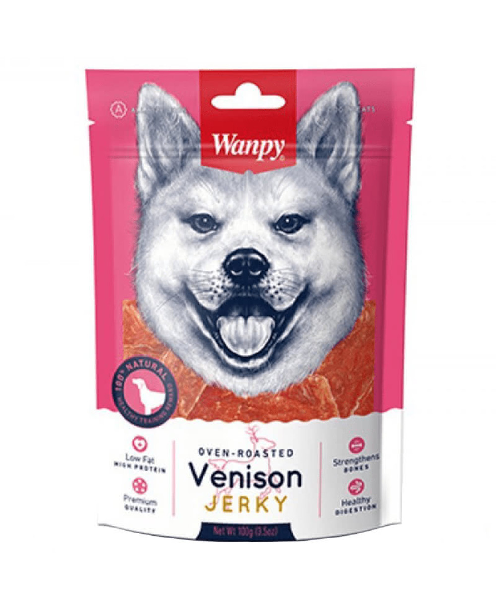 Лакомство за куче Wanpy Venison Jerky, 100гр.