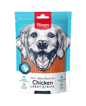 Лакомство за куче Wanpy Chicken Jerky, 100гр.