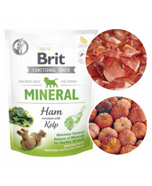Brit Care Dog Mineral Ham for Puppies – лакомство за кученца с шунка и водорасли 150гр.