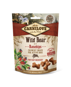 Меко лакомство Carnilove Dog Crunchy Wild Boar- с месо от глиган и шипки 200гр.