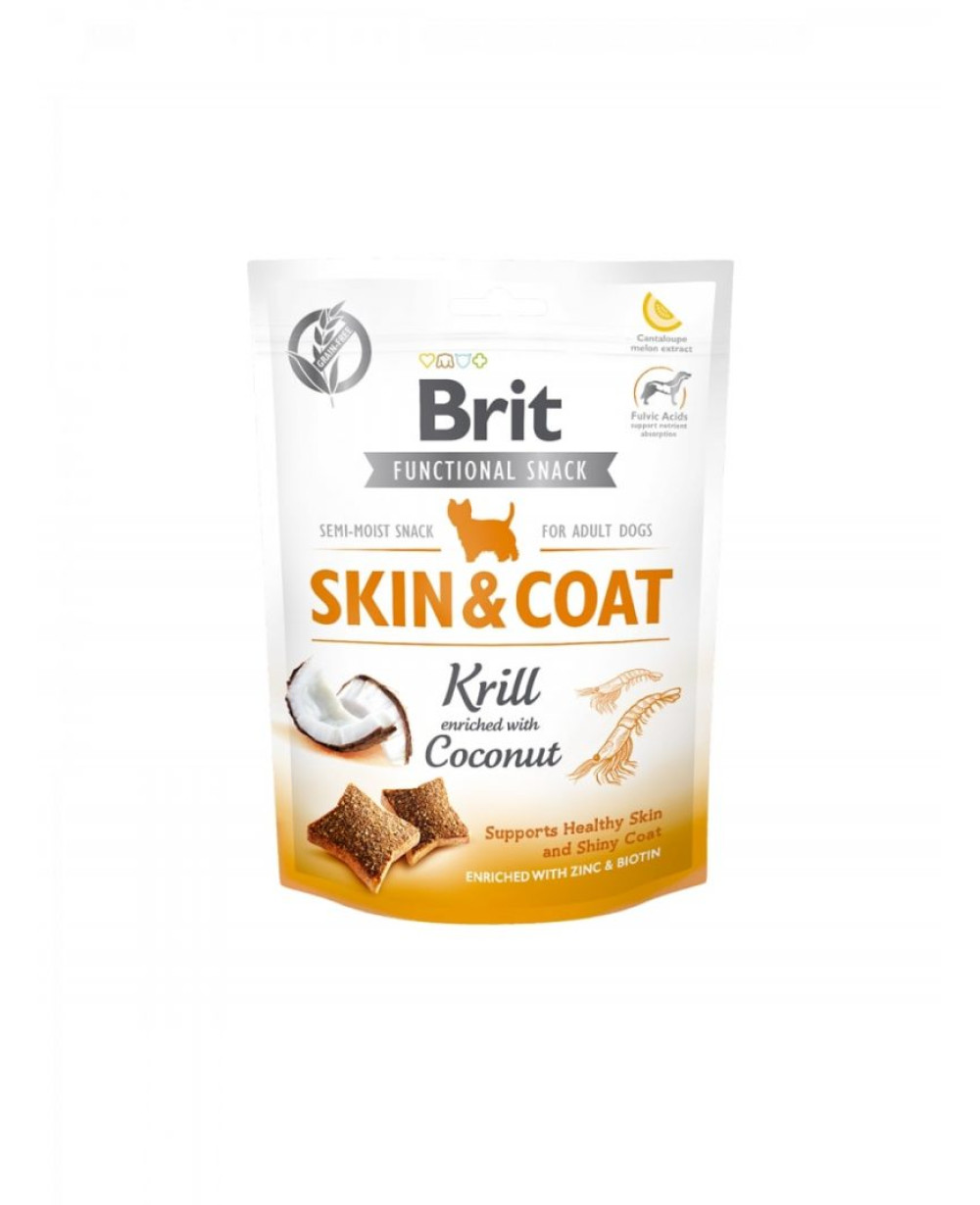 Brit Care Dog Skin&Coat Krill - Лакомство за кожа и козина с ракообразни и кокос 150гр.
