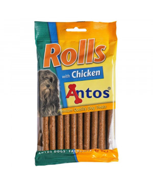 лакомство за куче ANTOS ROLLS - меки солети с пилешко 20бр.,200гр.