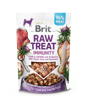 Brit Raw Treat Imunity сурово лакомство за кучета с агнешко, пилешко и пробиотици 40гр.