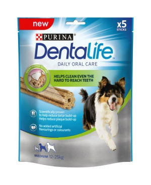 Purina - DENTALIFE Sticks - дентално лакомство за кучета Medium 12-25kg.