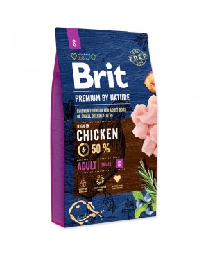 Суха храна за кучета BRIT PREMIUM Adult S 8 кг. с пиле