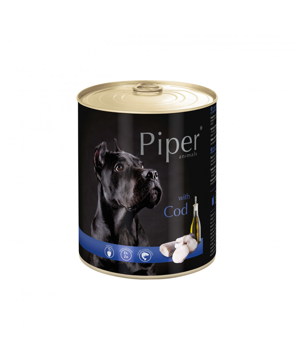 Консерва за кучета PIPER - с риба треска 800гр.