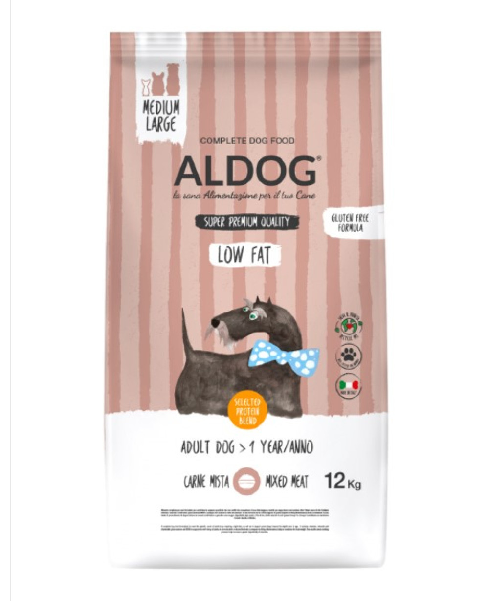 Aldog Low Fat Medium/Large - суперпремиум формула за кучета с намалени енергийни нужди