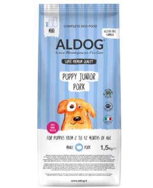 Aldog Puppy/Junior Pork Mini - суперпремиум формула за подрастващи кученца