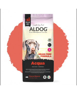 Aldog Grain Free Adult Medium/Large ACQUA - беззърнена храна с бяла риба