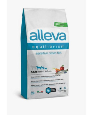 ALLEVA Equilibrium Sensitive Ocean Fish Adult mini/medium с океанска риба 2кг.