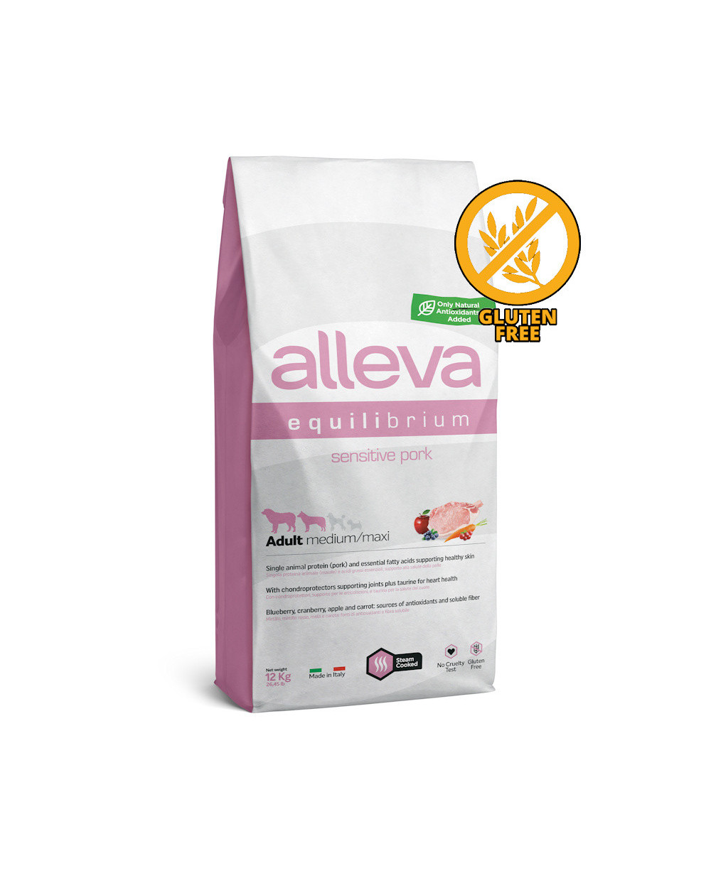 ALLEVA DOG EQUILIBRIUM PORK ADULT MEDIUM/MAXI 12кг.
