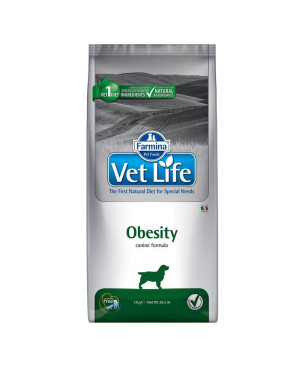 Farmina Vet Life Dog Obesity 12кг.- Суха храна за намаляване на наднорменото тегло
