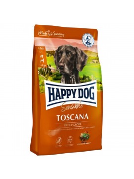 Happy Dog Supreme Sensible Toscana - Без глутен, с морска риба и патица 12.5кг.