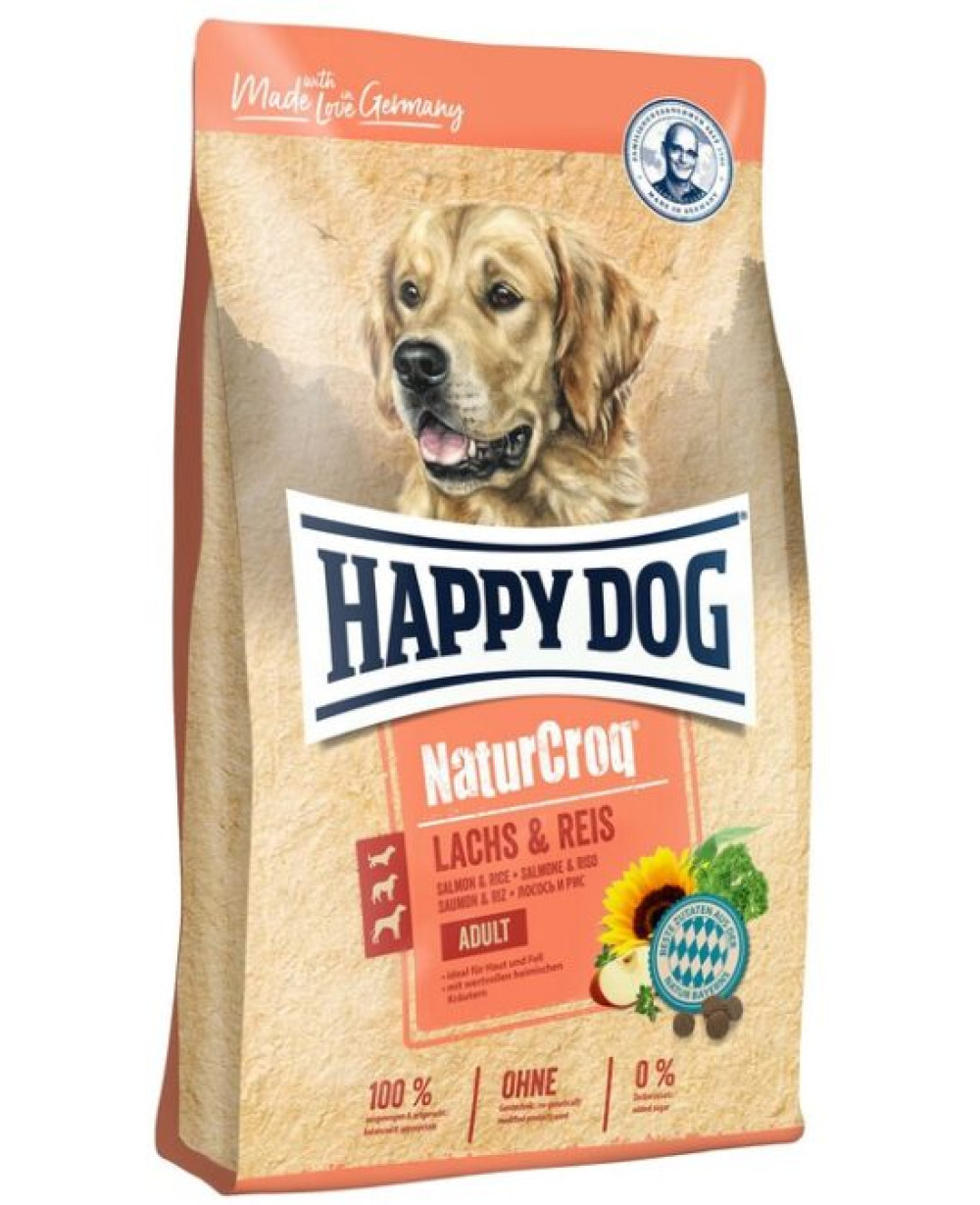 Happy Dog NaturCroq Salmon & Rice - със сьомга и ориз 11кг. 