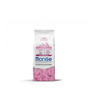 Monge Dog Monoprotein Puppy All breeds Pork, Rice & Potatoes 12кг.