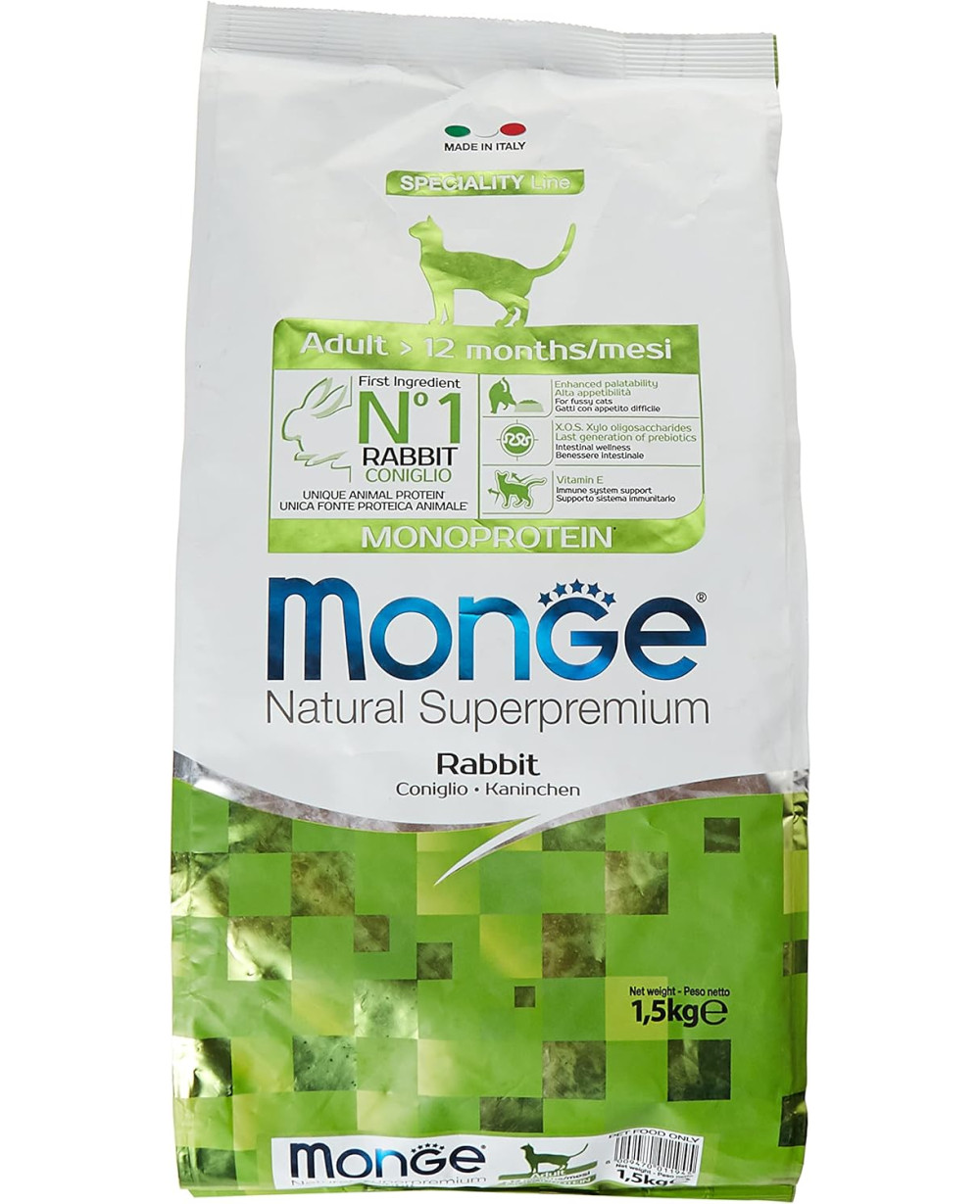 Monge Dog Monoprotein Adult All breeds Rabbit, Rice & Potatoes 12кг.