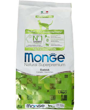 Monge Dog Monoprotein Adult All breeds Rabbit, Rice & Potatoes 12кг.