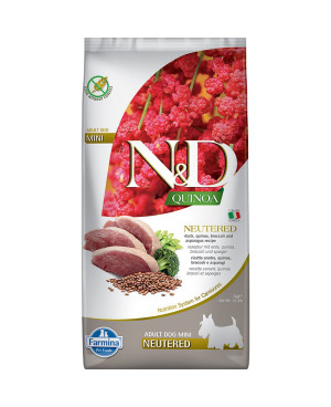 N&D NEUTERED AD.MINI 7KG . с киноа, патешко и броколи 7кг.