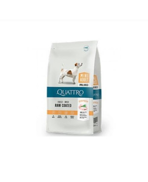 QUATTRO ADULT MINI суха храна за дребни породи кучета с пиле 7кг.