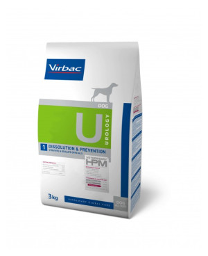 Virbac HPM Diet Dog Urology Dissolution & Prevention U1 12кг. за кучета с уринарни проблеми