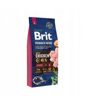 Суха храна за кучета BRIT PREMIUM JUNIOR L 15кг.