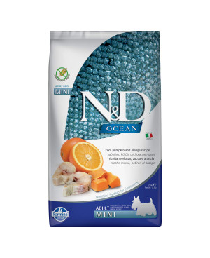 N&D Mini Adult Codfish 7кг. – с  риба треска и тиква 
