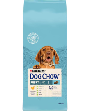 Суха храна за кучета Dog Chow Puppy с пиле за подрастващи кученца 14кг.
