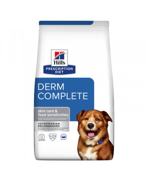 HILL'S Canine Derm Complete 12кг. с яйца и ориз - при кожни проблеми