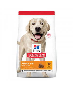 Суха храна за кучета Hill's Canine Adult Light Large с пилешко 14кг.