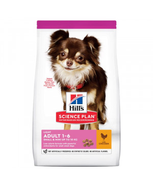 Суха храна за кучета  HILL'S Canine Adult Light Small&Mini 6кг.