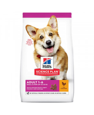 Суха храна за кучета  HILL'S Canine Adult Small&Mini с пиле 6кг.