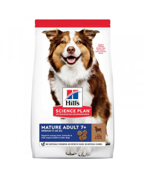 Суха храна за кучета Hill's Canine Mature Medium с агнешко и ориз 14кг.