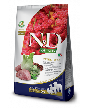 N&D QUINOA Adult 7кг.с агнешко, киноа, копър, мента и артишок.
