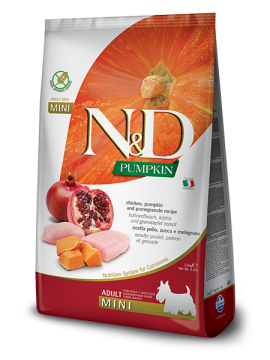 N&D Mini Adult 7кг. – с пиле, тиква и нар.