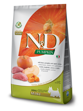 N&D Mini Adult 7кг. с глиганско, тиква и ябълка.