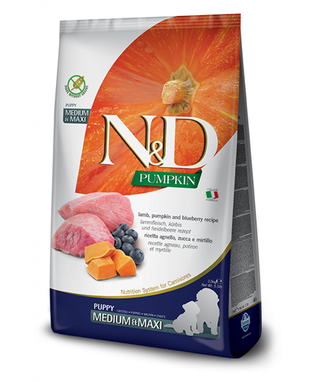 N&D Medium&Maxi Puppy 12кг.за подрастващи кучета с агне