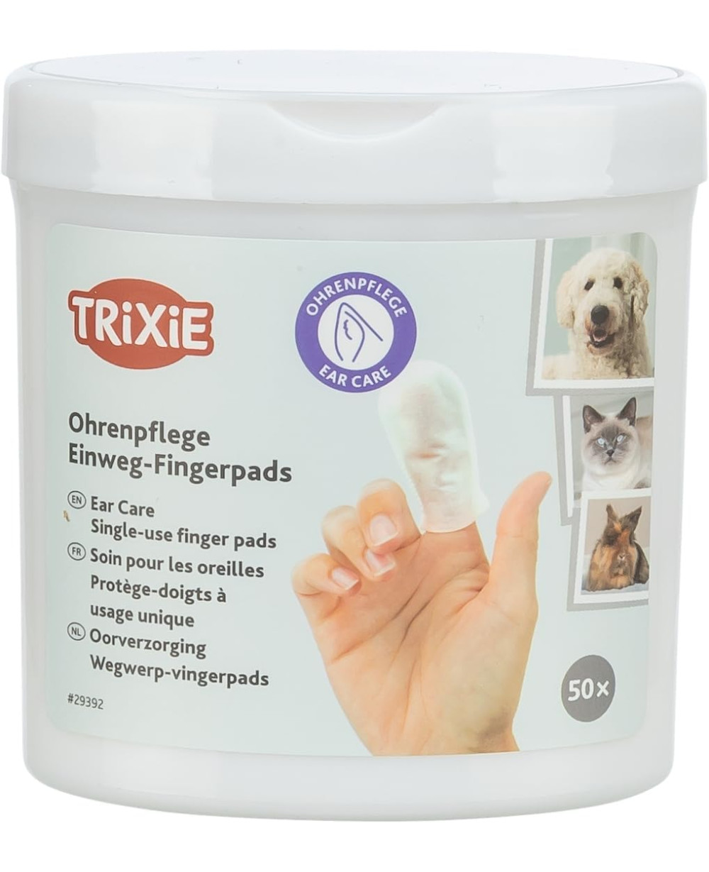 тампони за почистване на уши за кучета и котки -Trixie 50бр.