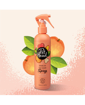 Pet Head Quick Fix сух шампоан с праскова и арганово масло, без изплакване, 300 мл.