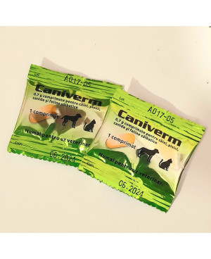 Caniverm 0,700 g / за вътрешно обезпаразитяване на кучета и котки -1 таб. за 10кг. 