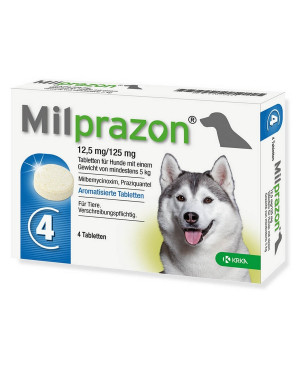 Milprazon 12.5 mg -таблетки против вътрешни паразити за кучета 1бр.