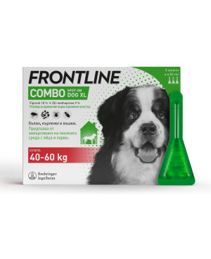 Frontline combo-Препарат за външно обезпаразитяване при кучета с тегло 40-60 кг.-1 пипета