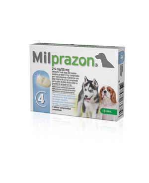 Milprazon 2.5 mg /таблетки против паразити за малки кучета и кученца 1таб.