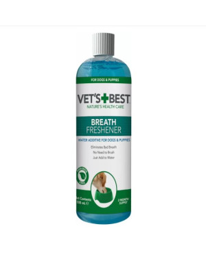 Vets Best Breath Freshener - вода за уста за куче, с мента и карамфил, 500мл.