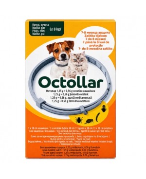 Octollar – Противопаразитна каишка за кучета и котки 38 см (до 8 кг.)