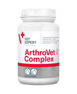 Промо цена за 2бр.-Vet expert ARTHROVET COMPLEX -  ДОБАВКА ЗА КУЧЕТА И КОТКИ 90 ТАБЛ.